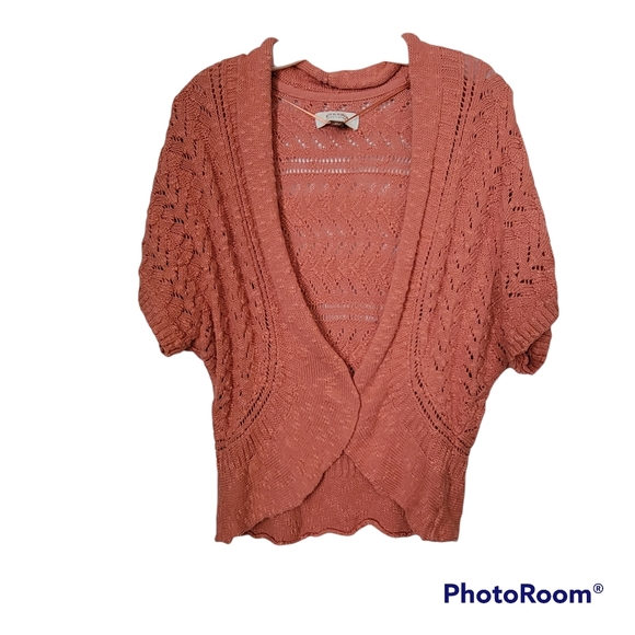 🤑Short Sleeve Sweater Cardigan - Picture 2 of 4